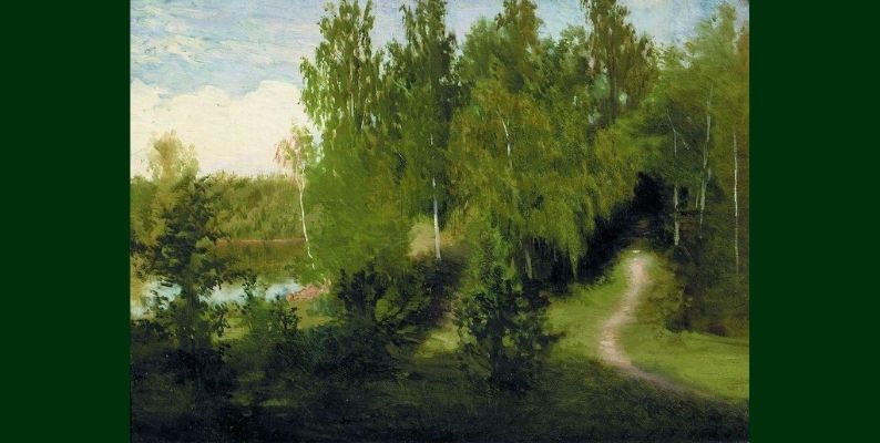 Forest path by Ivan Kramskoy- WikiArt