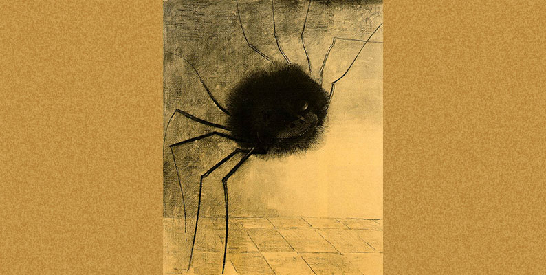 ज़िन्दगी The Smiling Spider by Odilon Redon- WikiArt