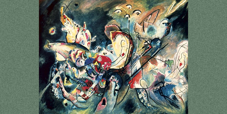 नीलकंठ Troubled by Wassily Kandinsky- WikiArt